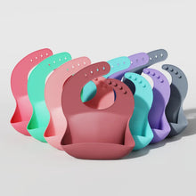 Charger l'image dans la galerie, Bavoir Bébé en Silicone – Imperméable avec Pochette Collectrice