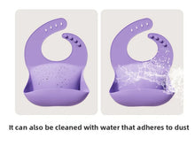 Charger l'image dans la galerie, Bavoir Bébé en Silicone – Imperméable avec Pochette Collectrice
