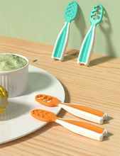 Charger l&#39;image dans la galerie, Kit de 2PCS Cuillères Bébé – Auto-Alimentation Facile
