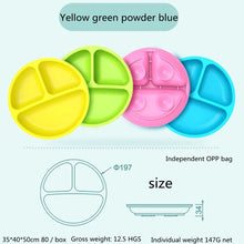 Charger l&#39;image dans la galerie, Assiette Bébé en Silicone – Antidérapante avec Ventouse
