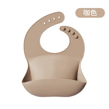 Charger l&#39;image dans la galerie, Bavoir Bébé en Silicone – Imperméable avec Pochette Collectrice
